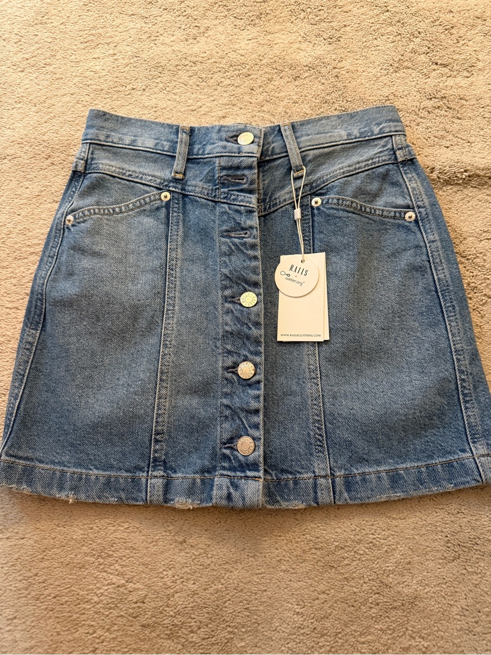 Rails Denim Skirt